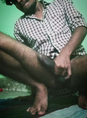 Desi bihari bull boy nude big black dick huge cock masterbating alone