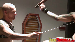 The big & fleshy shaft of Luke Riley met & sparked the floppy member of Nick
