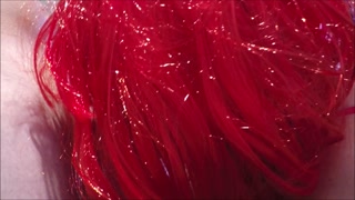 Suck me in red. Cumshot on. Cum on tits. Real amateur blowjob from my milf.