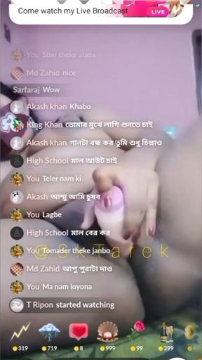 Must-see moment from "Desi Bhabhi's wildest live show ever, Watch her moan, play &amp; explode with pleasure on cam"