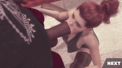 A horny bitch agreed to suck and fuck a stranger in the toilet while her boyfriend was somewhere else. 3d animated sex with creampie.