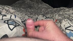 Stroking my very small dick watching porn