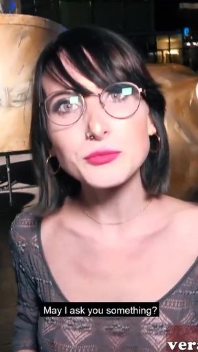 Must-see moment from "German 18yo Student with glasses picked up online for a fuck"