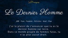 Last man pleases futa police woman in audio fetish femdom scene