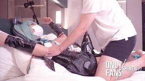 Asian rascal cosplayer destroyed in anal and deep throat gangbang