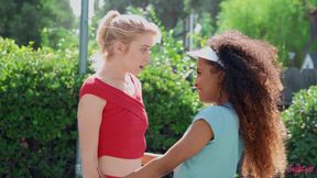 Demi Sutra's Interracial Court Passion in Fiery Lust