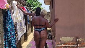 Mimi beg a mask suspect to fuck her dimples ass