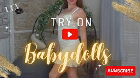 Babydoll Dress Lingerie Try-On Haul | Best 4k Mirror View | Natural Petite Redhead LeverageURAssets