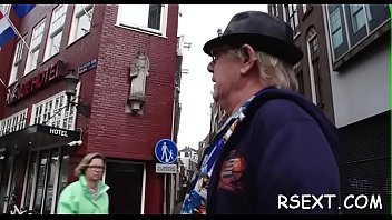 Hot sexy amsterdam hooker gets her hairless fur pie pounded hard