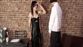 Mistress Flattens Incompetent Servant’s Genitals - Part 1