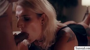 Fat Pervert Licks And Barebacks The Ass Of Trans Stepsister