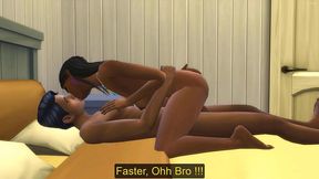 indian step-brother shares the bed with his - taboo