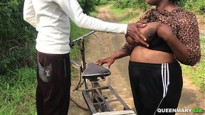 She didn't mind fucking him on the roadside