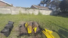 Yellow PVC Rainwear and a Muddy Affair