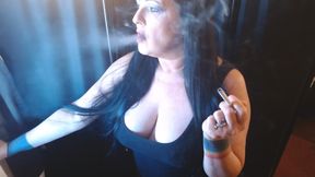 Watching Out of the Window Smoking