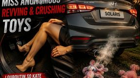 Miss Anonymous in Red Louboutins So Kate 12cm Revving Crushing Toys full video 35 min