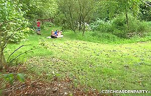 Czech garden party: perverse orgy