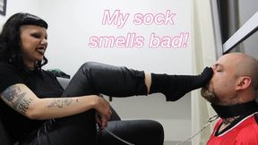 Morgana with the very smelly socks humiliation - FOOT WORSHIP - FOOT SNIFFING - SMELLY SOCKS - SOCKS SMELL - FOOT FETISH - FOOT WORSHIP - FOOT DOMINATION - FOOT HUMILIATION