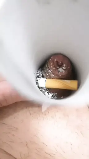 My micropenis is ashtray. Torture burn CBT BDSM