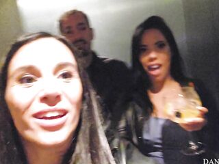 Hawt night THREE-SOME sex with squirt and a lot of orgasms. Danika Steve and Megan