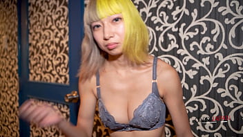 Blonde Japanese cutie swallows big BBC