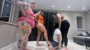 Wedgied Kicked and Spanked By Three Amazon Women