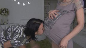 M Big beach balls like bloated our bellies BI