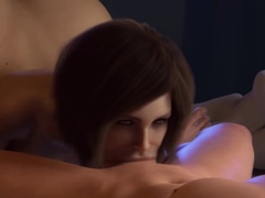Stepson Fucks Stepmom In Bed, Husband Dozes Off Next To Them