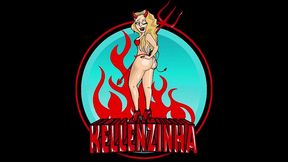 kellenzinha play masturbates until the neighbor cums