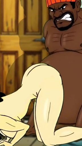 Valentine's Day. Cartoon in Which a Wife Is Fucked in a Public Toilet