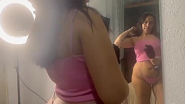 Fui Secar o Cabelo fiquei com tesão e dei o meu cu gostoso (Anal Total)