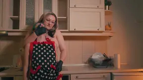 Stepmom humiliates stepdaughter with gloved hand over mouth