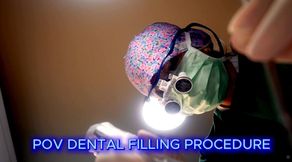 10 min POV Dental Filling Procedure with Real Dental Unit (Drill, Air Water work)