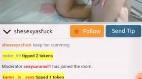 Black cock dominates wet and brown babe in private webcam show
