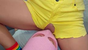 Multiple Face Pussy Orgasm Sat on Stepbrother's Face