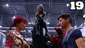 Adorable Android Pleasured by Giant Dick in Steamy Zero-G creampie Scene