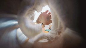 GIANTESS ERER's dirty sports shoes and socks crushed cigarette ash humiliating the dwarves