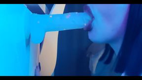 Beauty in a Student Costume Sweetly Sucks a Rubber Dick and Fucks Her Pussy - Peachgardens