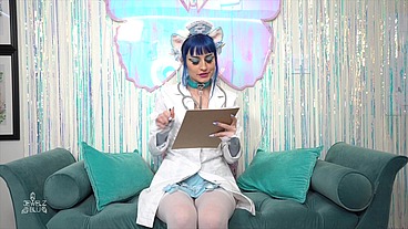 Neko Nurse Cosplay JOI - Let This Nurse You How To Stroke Your Cock