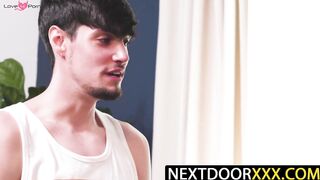 Next Door XXX Hunks Share Big Dick in Hot Threesome