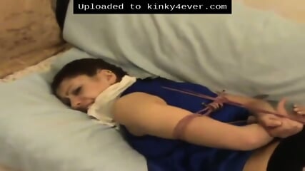 Michelle Hogtied Blue Dress