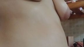 Skin care for my enormous belly...look how I clean my belly button