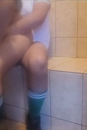18 Year Old Student Girl Fucking in the Locker Room