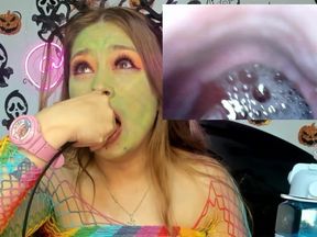 Endos-cope Video! I Am a Sexy and Voluptuous Snake Swallowing Snakes!