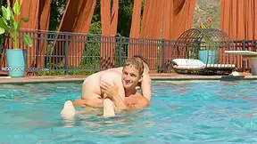 Gay Lovers Enjoy Sultry Sex By Poolside