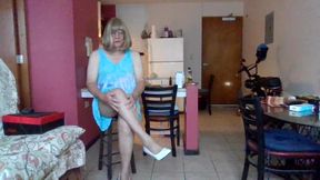 Sara with red panties