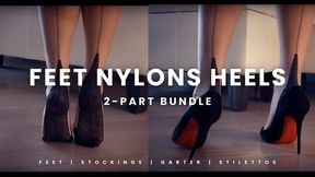 Bare Feet Seamed Stockings and Louboutin Heels Full Series