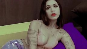 Smoking Sexy Girl Close Face 100's Model Kimberly Video 0048