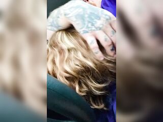 Hawt golden-haired gets caught sucking my weenie in Olive Garden parking lot