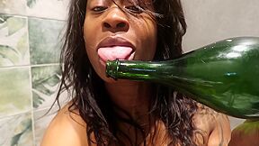 Pretty Slut Goons On Public Bathroom Floor Draining All Her Squirt By Midnight On New Years Eve Pt 2